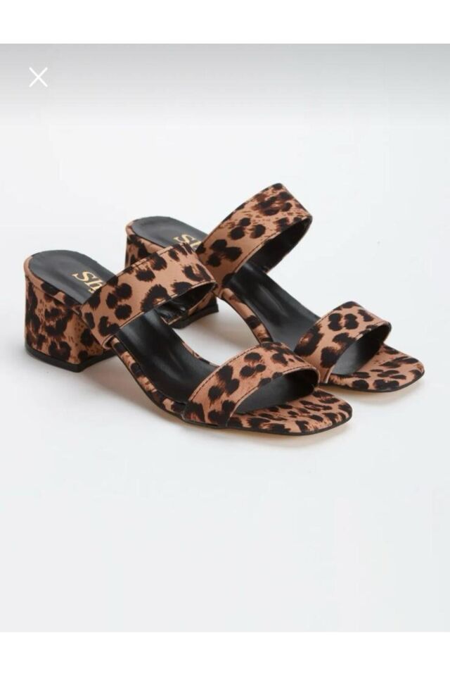 Leopar Şık Günlük Tarz Yeni Model Rahat Terlik Leopar - 39