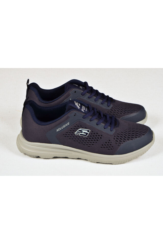 Rahat Hafif Esnek Günlük Erkek Spor Sneakers Ayakkabı Lacivert - 44