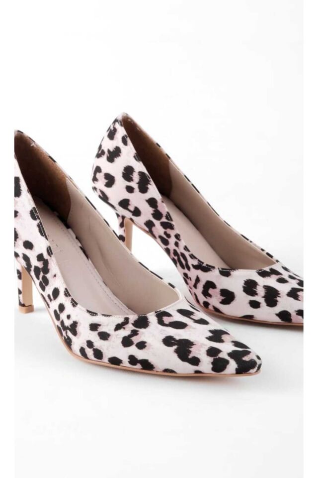 Rahat Leopar Renkli Stiletto Bej-Leopar - 37