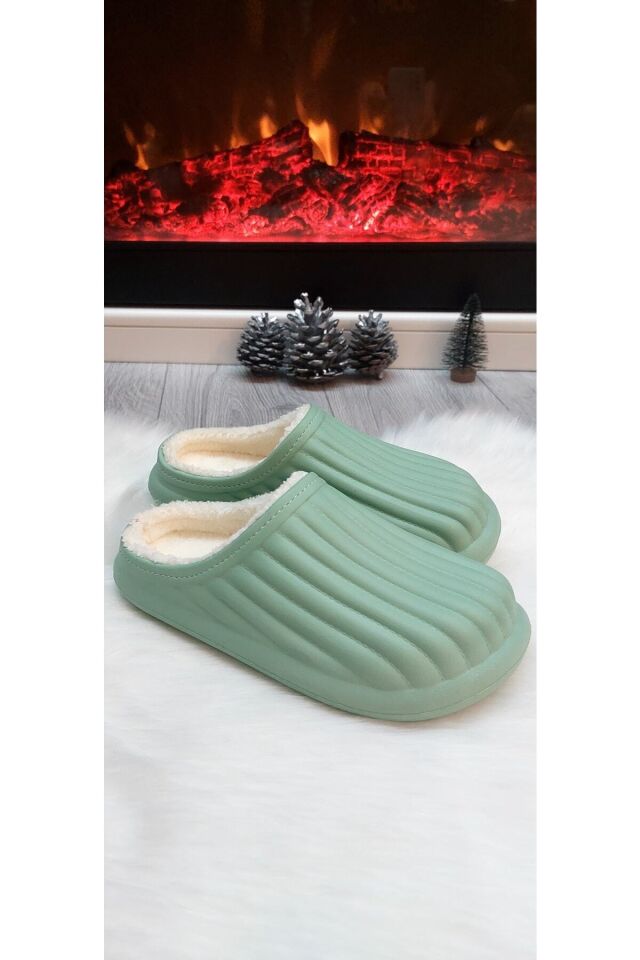 Kışlık Terlik Sabo Mint Yeşili - 36