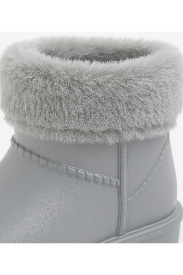 Çocuk Kışlık Kar Yağmur Botu– Su Geçirmez, Peluş Astarlı, EVA W10290-225 Tokio Borreguito Modeli Gri - 32/33